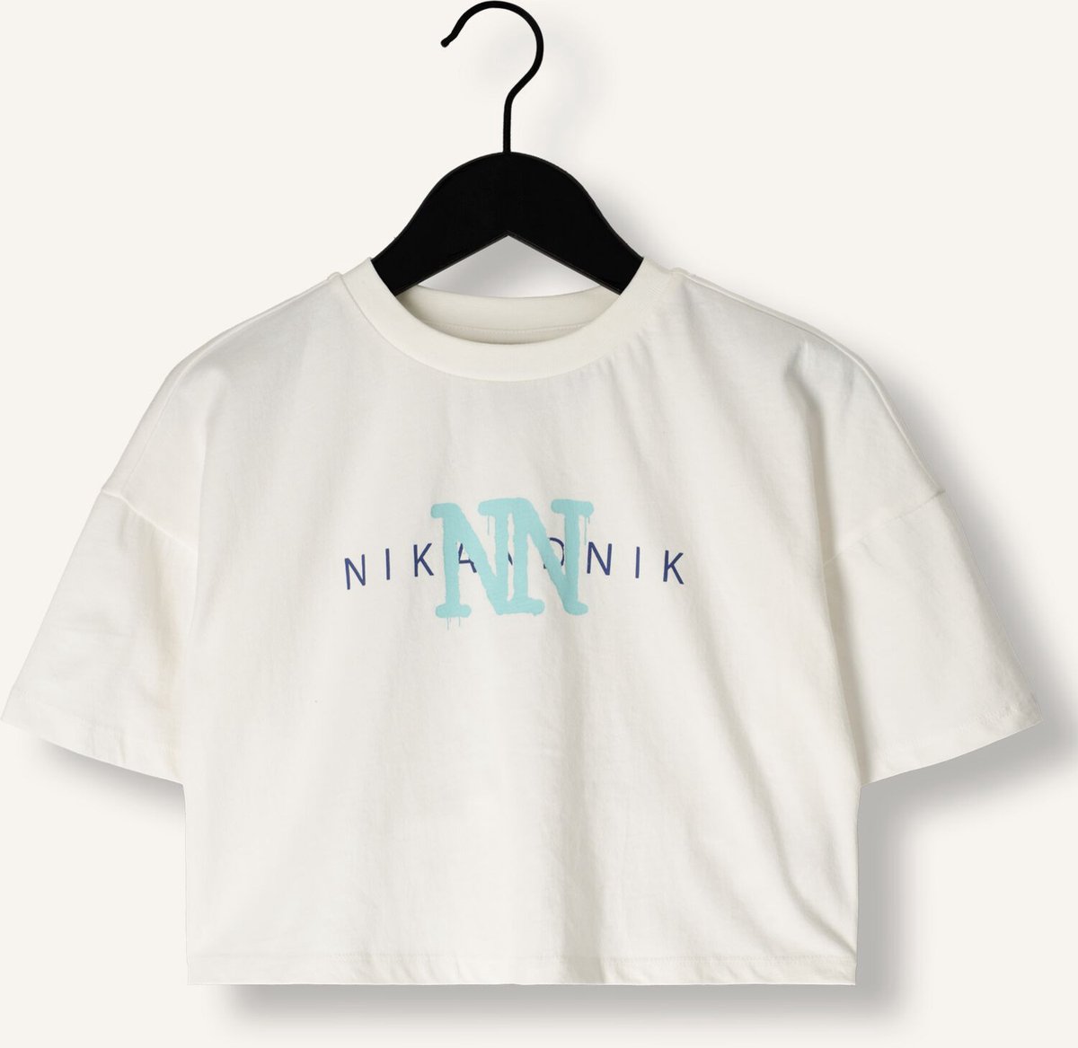 Nik & Nik Spray T-shirt Tops & T-shirts Meisjes - Shirt - Wit - Maat 116