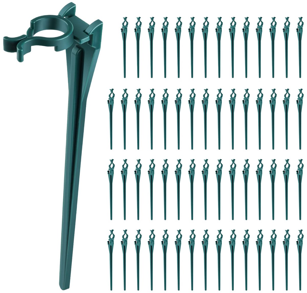 60st Kerstverlichting Buiten, Holiday Light Stakes Kerst Lamphouder Christmas Light Stakes for Yard Groene Kerstverlichting voor Buiten Opritten voor Buiten C7 C9 Lichtslingers Vakantie