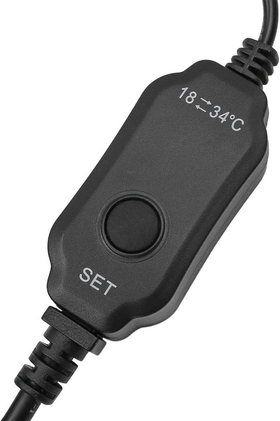 DONGKER Mini-aquariumverwarming, 10 W, USB-verwarming voor aquaria, 26 °C, dompelbare thermostaat voor zout water, zoetwater, aquarium, 3 liter