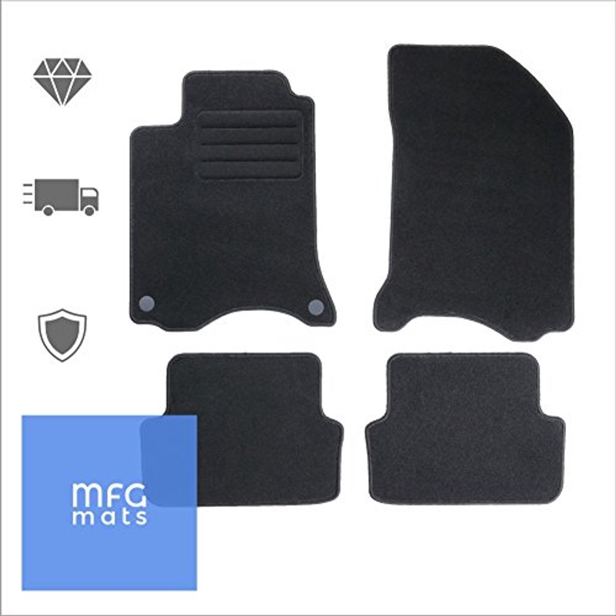 Vloermatten BASIC RN/LAGY01/B/B - Perfecte Bescherming voor Uw Auto