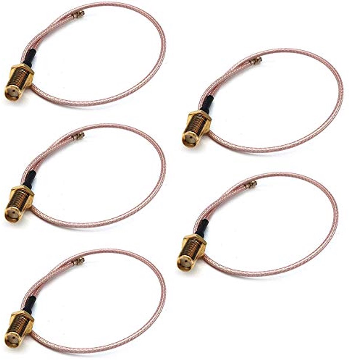 Image of 5pcs 20cm SMA Kabel RG178 Coaxiale Plug WiFi Antenne Adapter Kabel Set - IPEX naar SMA Bus