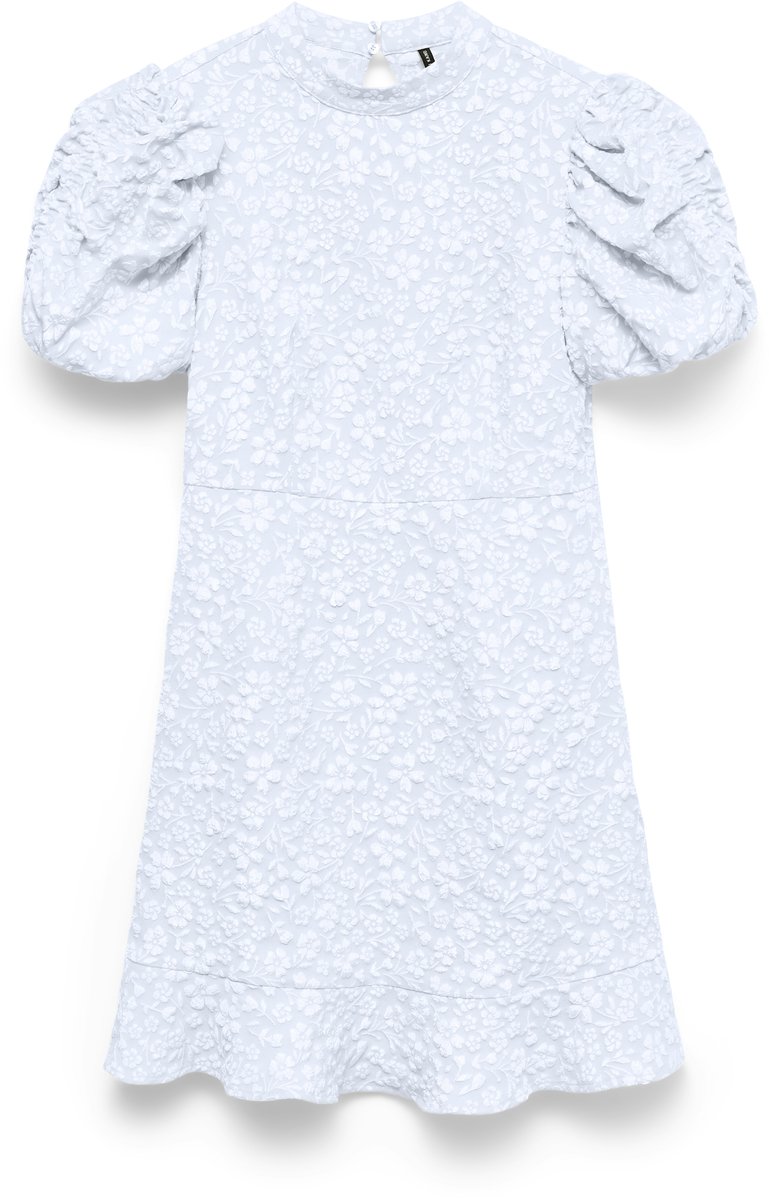 VERO MODA - VMFIONA SS HIGH NECK SHORT DRESS EXP - Dames - Mini jurken