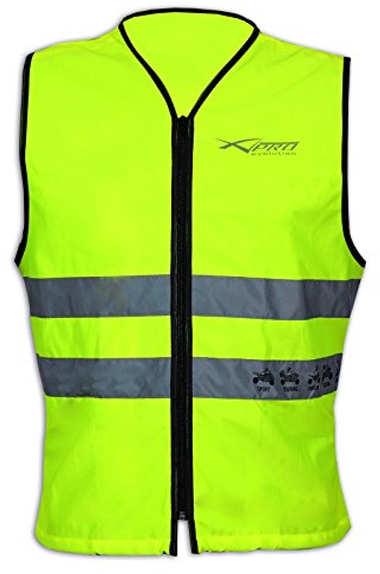 Cartrend Gilet Fluorescent Orange, 2 Bandes Réfléchissantes