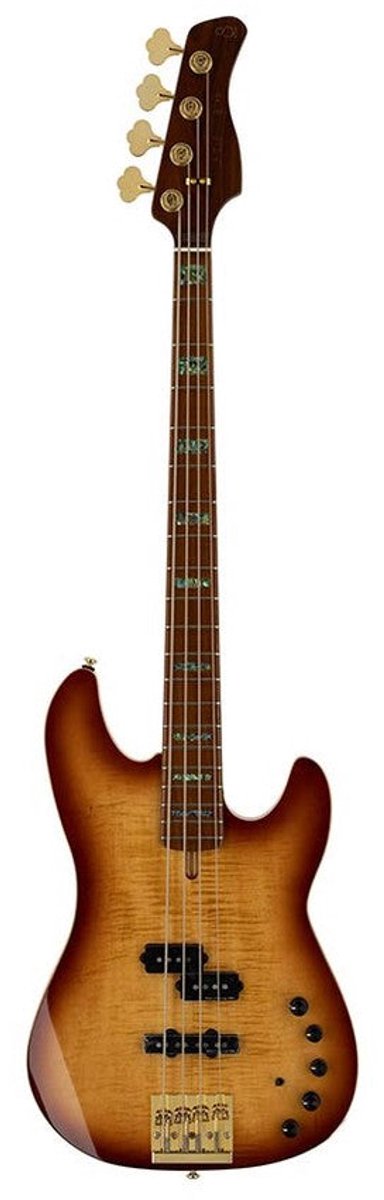 Sire P10 DX4/TS Marcus Miller 4-snarige actieve basgitaar Tobacco Sunburst