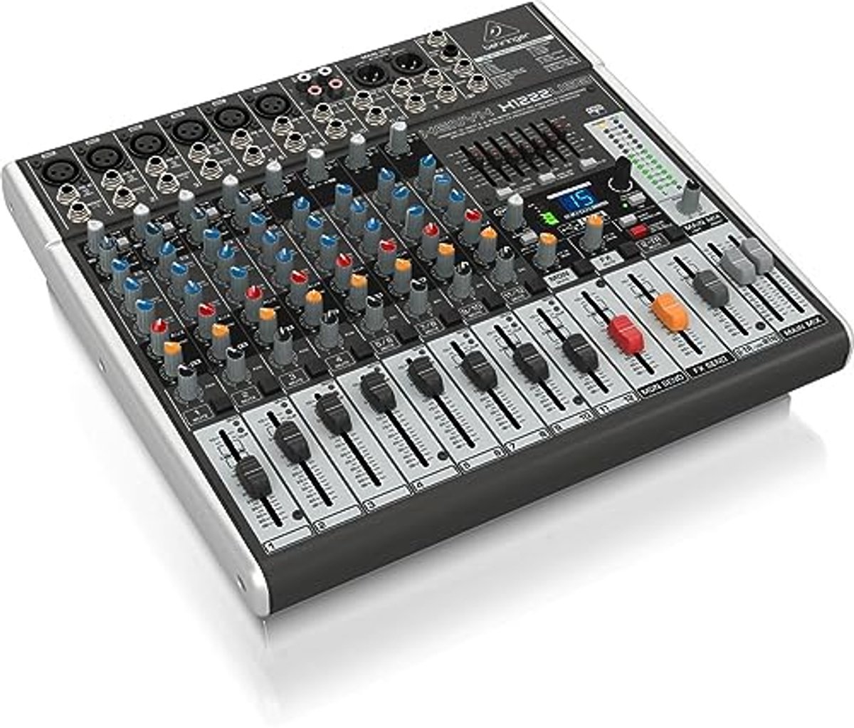 Professionele 2-bus mixer met USB en 16 ingangen