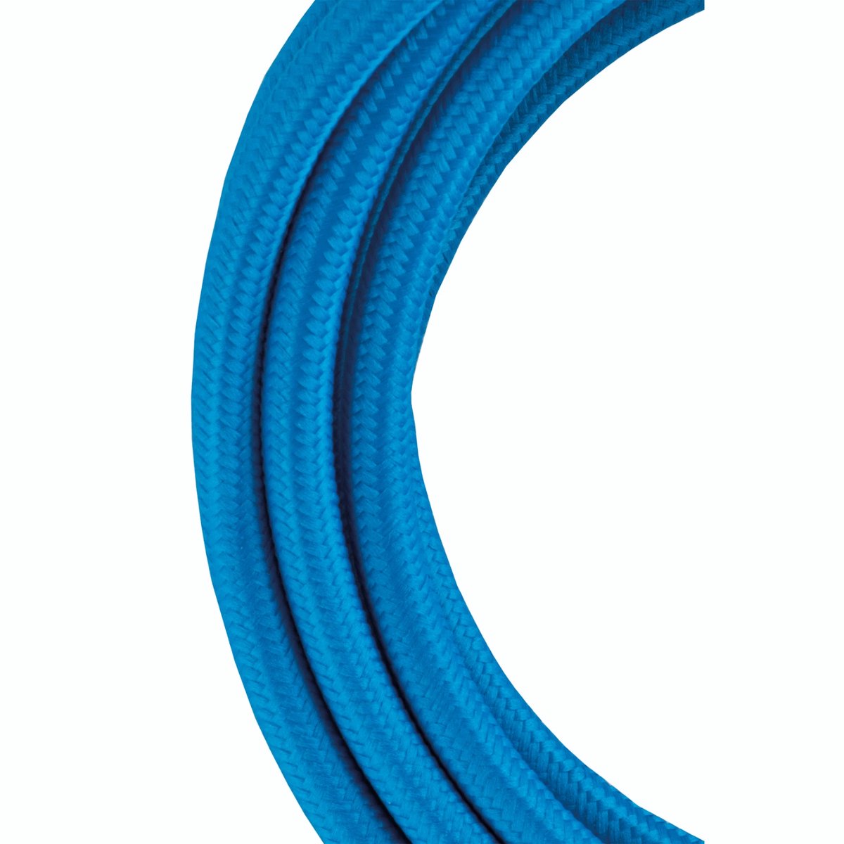 Textiel snoer 2C Blauw 3 meter