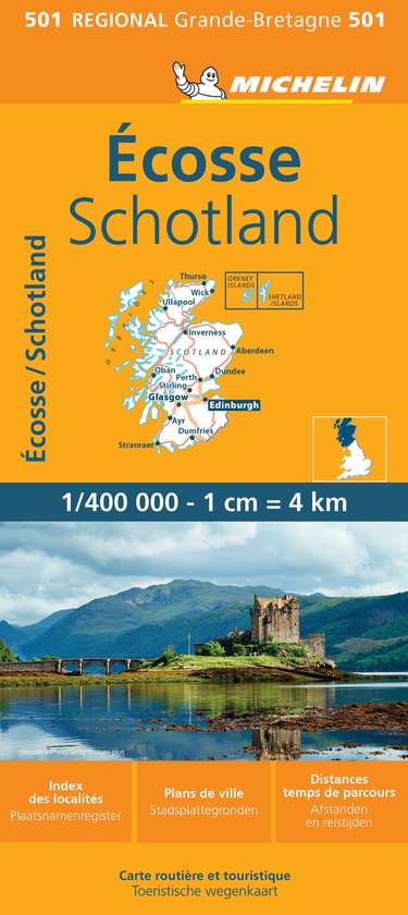 Regionaal kaart 501 Schotland – 1:400000