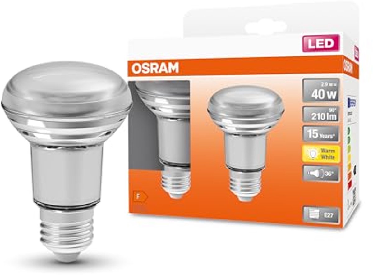LED Reflectorlamp E27 Warm Wit 2700K 2,60W met Hoge Kleurweergave