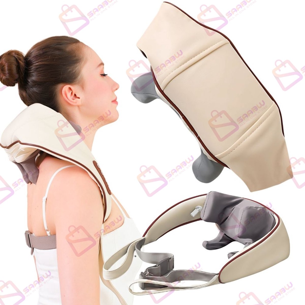 Draadloze Nek- en Schoudermassage - Warmtefunctie -