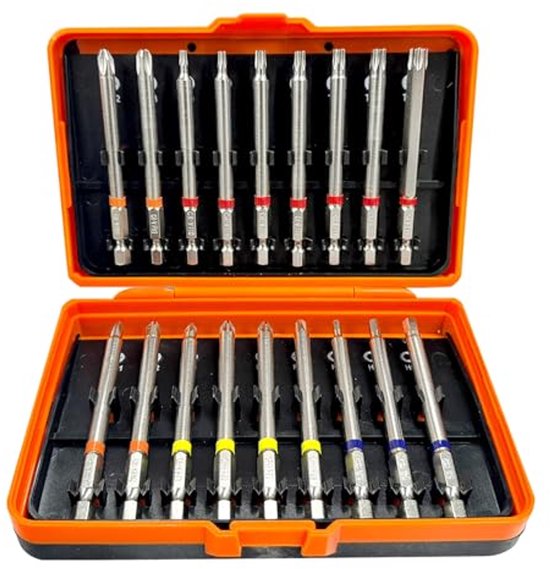 Volkel Q.C. 3 HSS-schroevenverzinkingsset met 64 mm zeskantschacht, 6,3