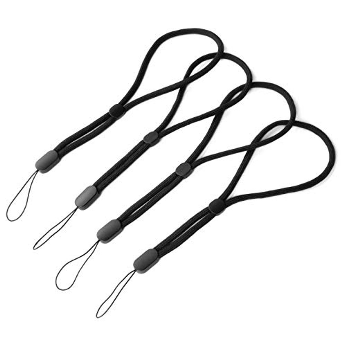 Verstelbare Korte Polsband 4 Stuks - Zwart