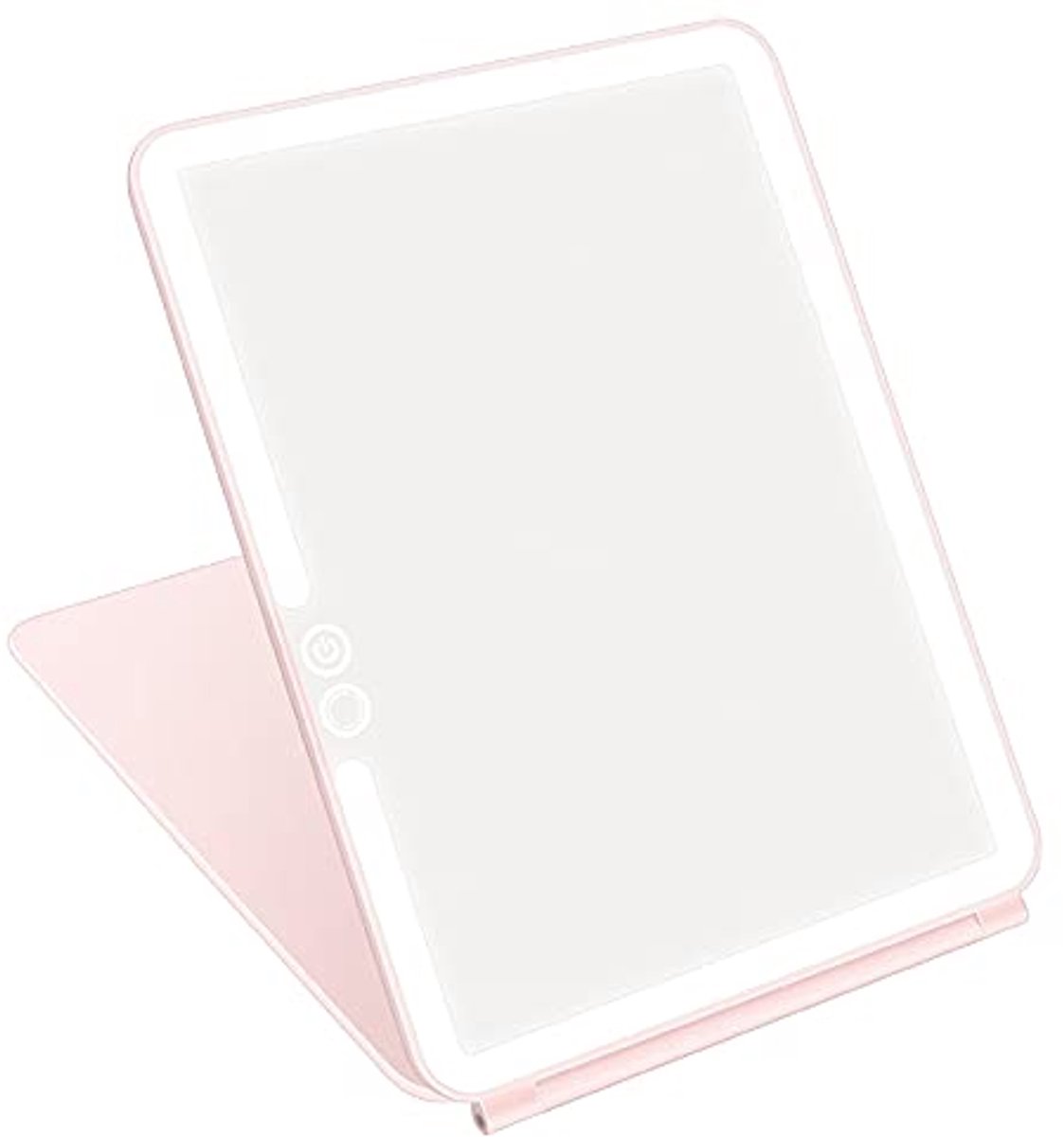 Opvouwbare Verlichte Make-upspiegel met 72 LED en Aanraakscherm - Draagbaar en USB Oplaadbaar