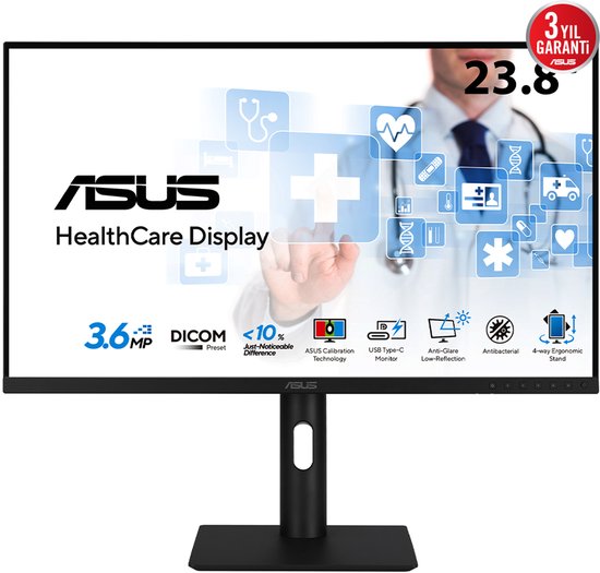 ASUS HA2441A computer monitor 60,5 cm (23.8") 2560 x 1440 Pixels Quad HD LCD Zwart