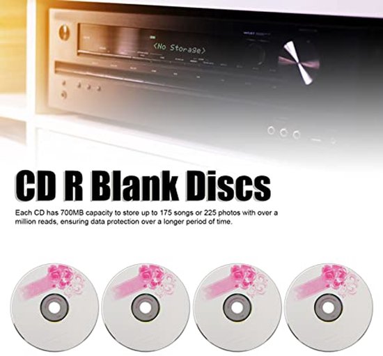 Blank CD-R Discs, 52 X 700 MB Writable Disc Blank CDs for Burning and ...
