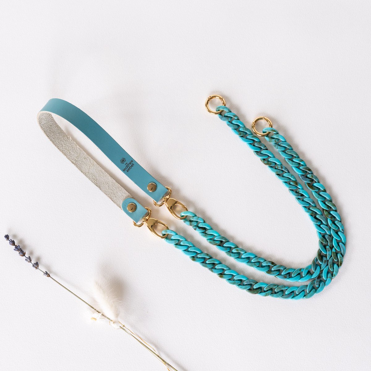 The Leather Rebel - Telefoonkoord - aqua - aqua