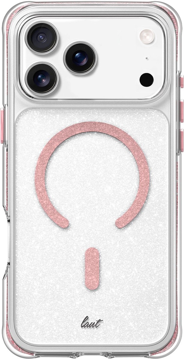 LAUT AERO SPARKLE mobiele telefoon behuizingen 17,5 cm (6.9") Hoes Roze, Transparant