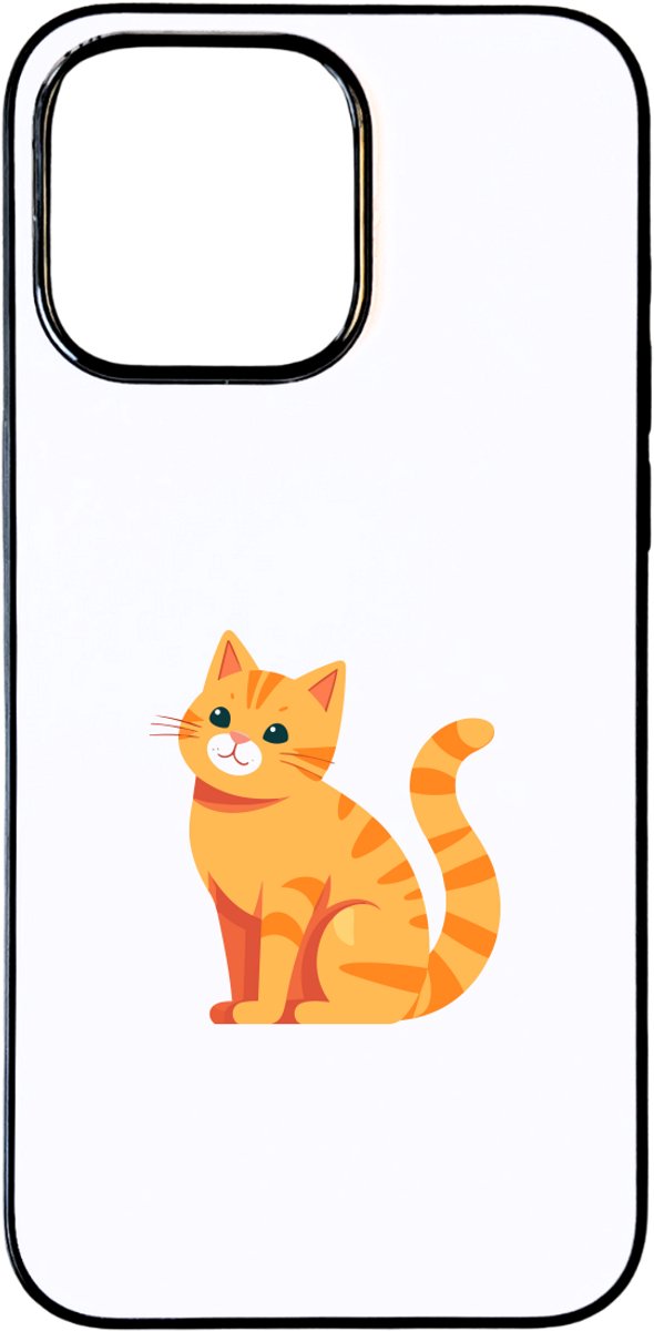 Hacebo® - Kat telefoonhoesje - Katten - Dieren liefhebbers - telefoonhoesjes - Kater - huisdieren - dierendag - hoesje geschikt voor iPhone 15 Pro Max