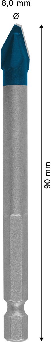 Bosch 2608900592 Tegelboor HEX-9 - 8 x 90mm