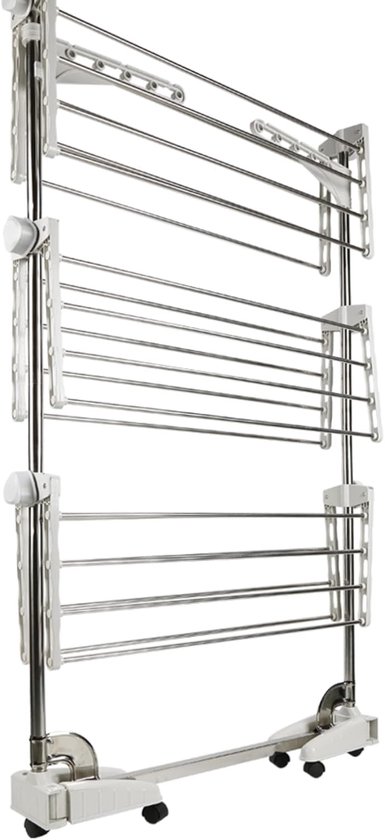 Vileda Modular 3 Droogrek met 3 niveaus, modulair scharnier, gemakkelijk te verplaatsen, voor binnen en buiten, inklapbaar