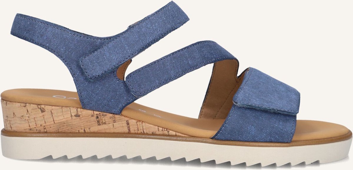 Gabor 754.2 Sandalen Met Sleehak Dames Blauw