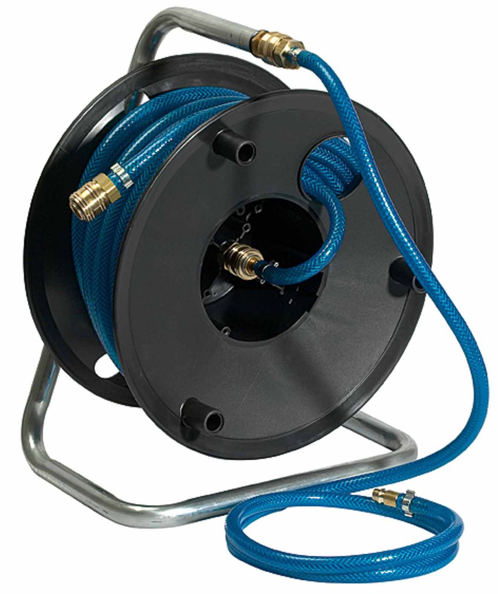 Riegler persluchthaspel 20 m PVC slang Ø 12 x 6 koppeling NW 7.2 ...