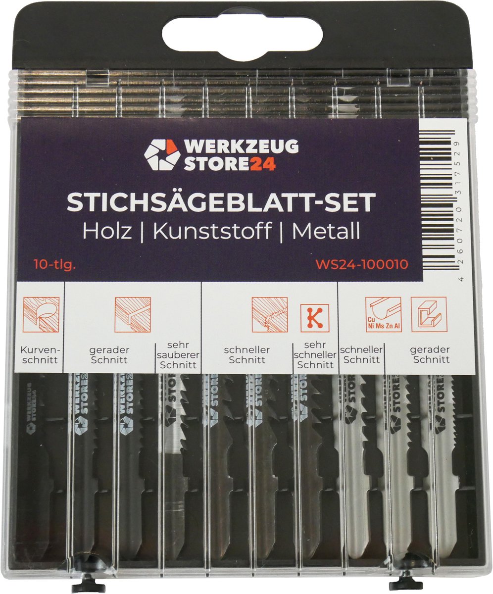 WS24 Decoupeerzaagblad doos 10 st. hout/metaal - WS24-100010
