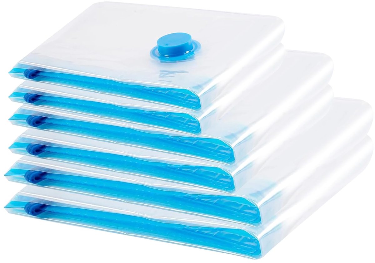 Ibenzoa® Ruimtebesparende vacuümzakken set voor kleding en beddengoed
