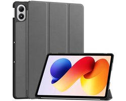Coverup Tablethoes geschikt voor Xiaomi Redmi Pad 2 Pro Hoesje - Tri-Fold Book Case met Wake/Sleep - Grijs