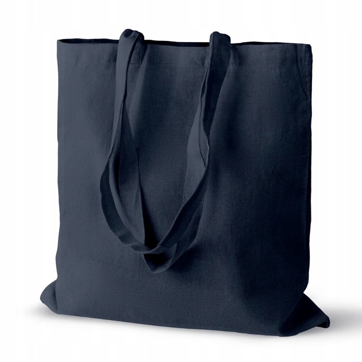 Navy Blauwe Katoenen Boodschappentas 38x42 cm, 145g, Duurzaam