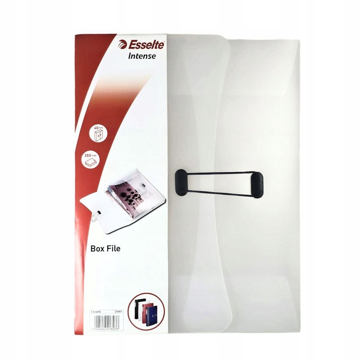 Esselte Intense Map met Elastiek A4 40mm PP Wit