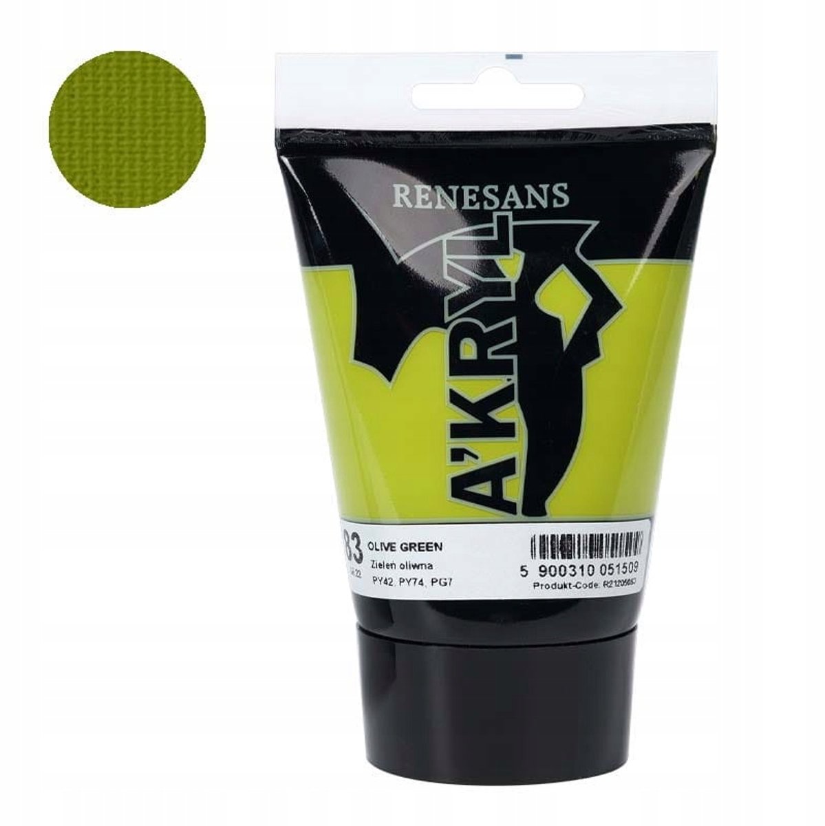 Renesans A'kryl 100ml Acrylverf - Olijfgroen