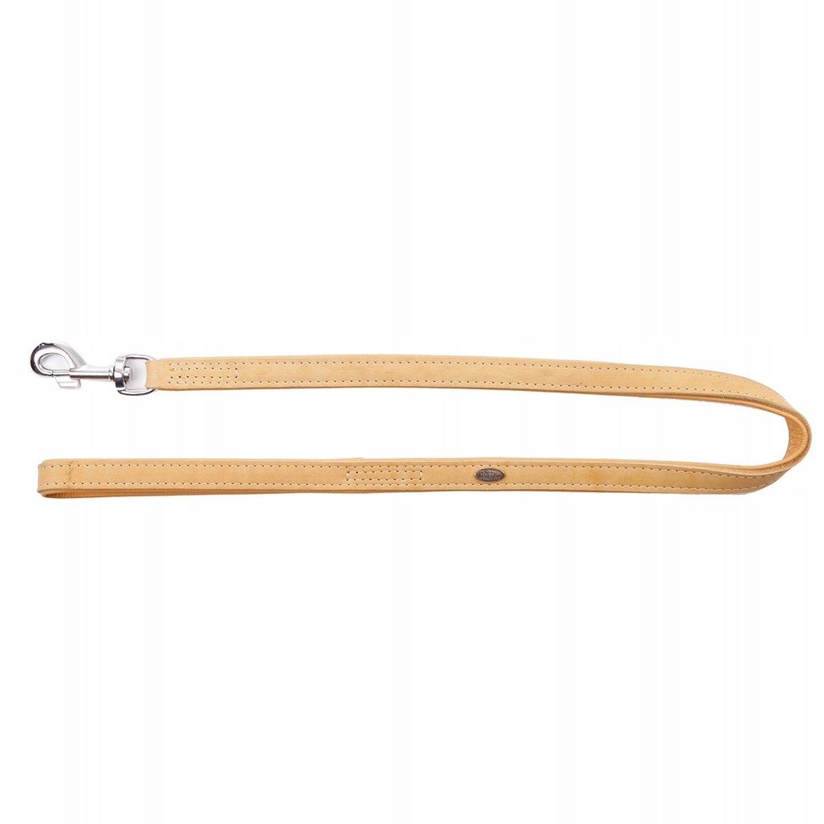 Dingo Exclusieve Leren Hondensnoer 1.3x110cm Natuurlijk
