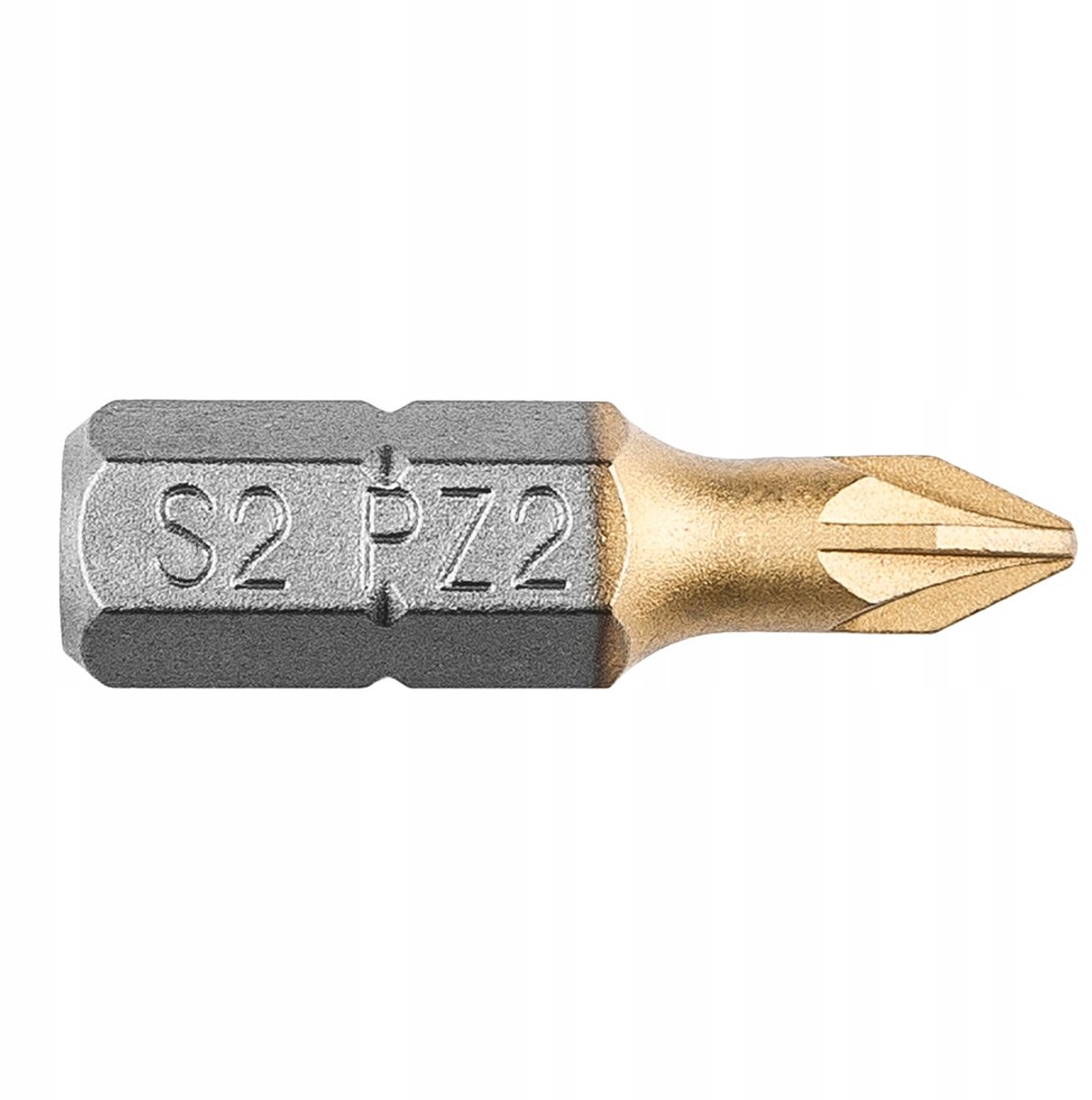 NEO TOOLS PZ2 Schroefbits 25mm 2 Stuks - S2 TiN Staal