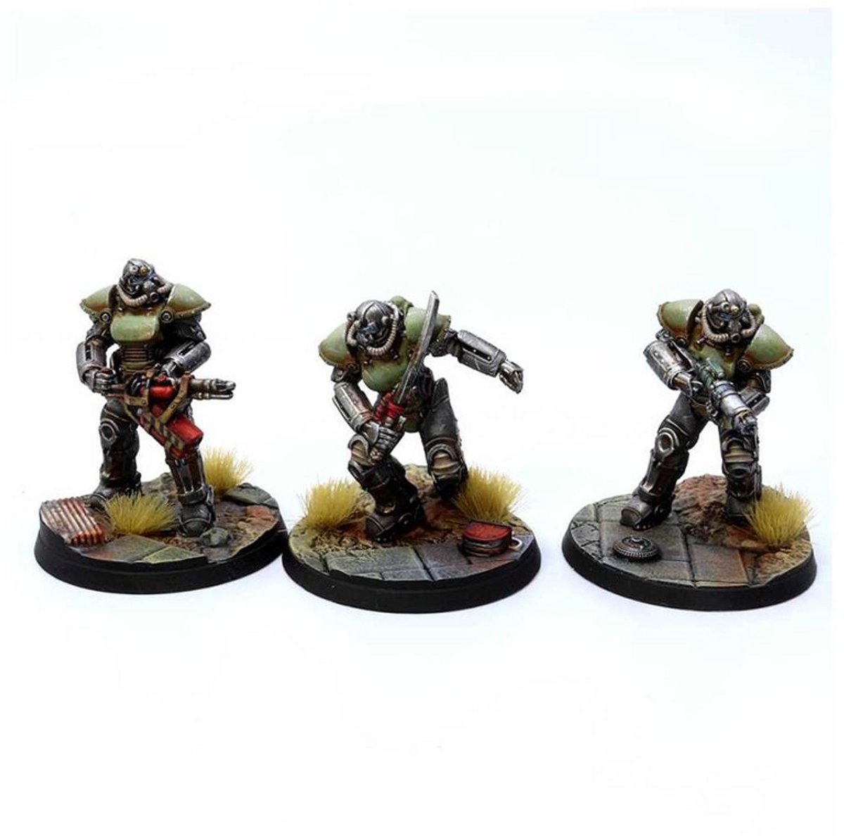 Fallout: Wasteland Warfare - Unaligned: T-51 Power Armour - Uitbreiding - Modiphius Entertainment - Ongeschilderd