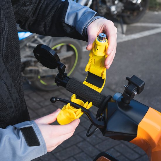 Oxford Griplock met alarm - Stuurslot met alarm - Remhendel met alarm & Gashendel slot met alarm - Fiets slot met alarm - Scooter slot met alarm - Brommer slot met alarm - Motorslot met alarm - Fatbike Slot met alarm van Oxford — afbeelding 4