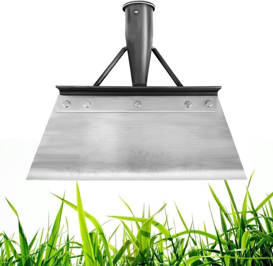 Multifunctionele tuinschep, sneeuwschep, roestvrijstalen reinigingsschep, tuingereedschap voor boerderij, onkruid, mos, onkruid wieden, planten, onkruidverwijderaar, apparaat (25 cm)