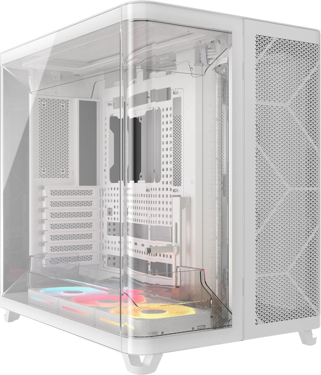 Corsair AIR 5400 LX-R RGB iCUE LINK Midi Tower Wit