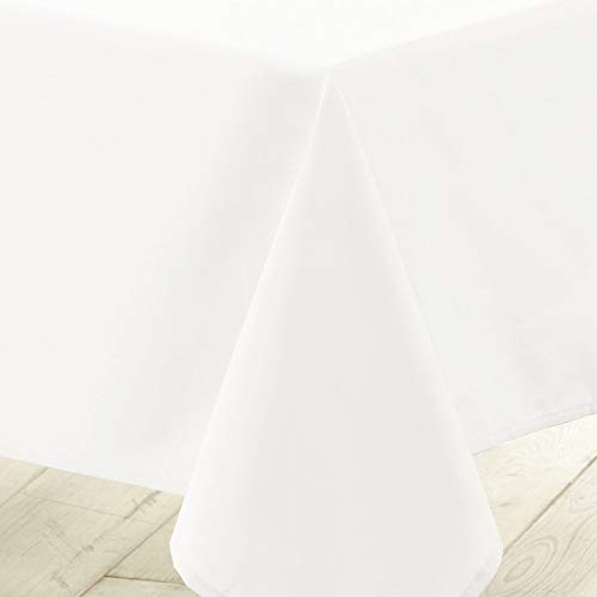 Rechthoekig Tafelkleed 140 x 300 cm - Effen Wit Polyester