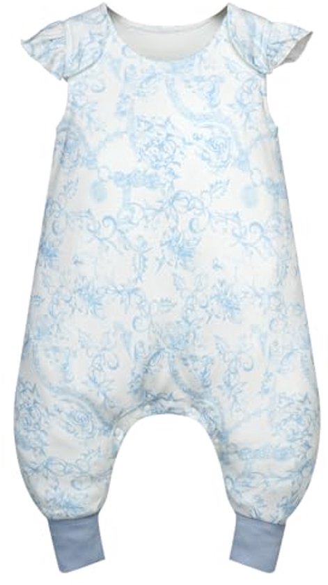 WYTbaby Slaapzak met voeten, 1,0 TOG, 100% katoen, slaapzak met pijpen