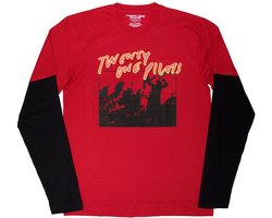 Twenty One Pilots - Live Scribble Longsleeve shirt - XL - Rood/Zwart