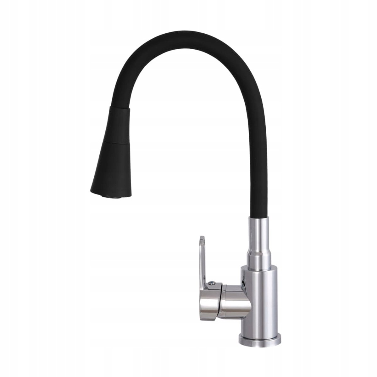 Keukenmengkraan Flex 3000 Zwart/Chroom met Flexibele Uitloop