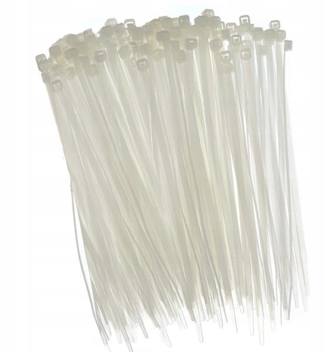 Kabelbinders Wit 200mm x 2,5mm - 100 stuks