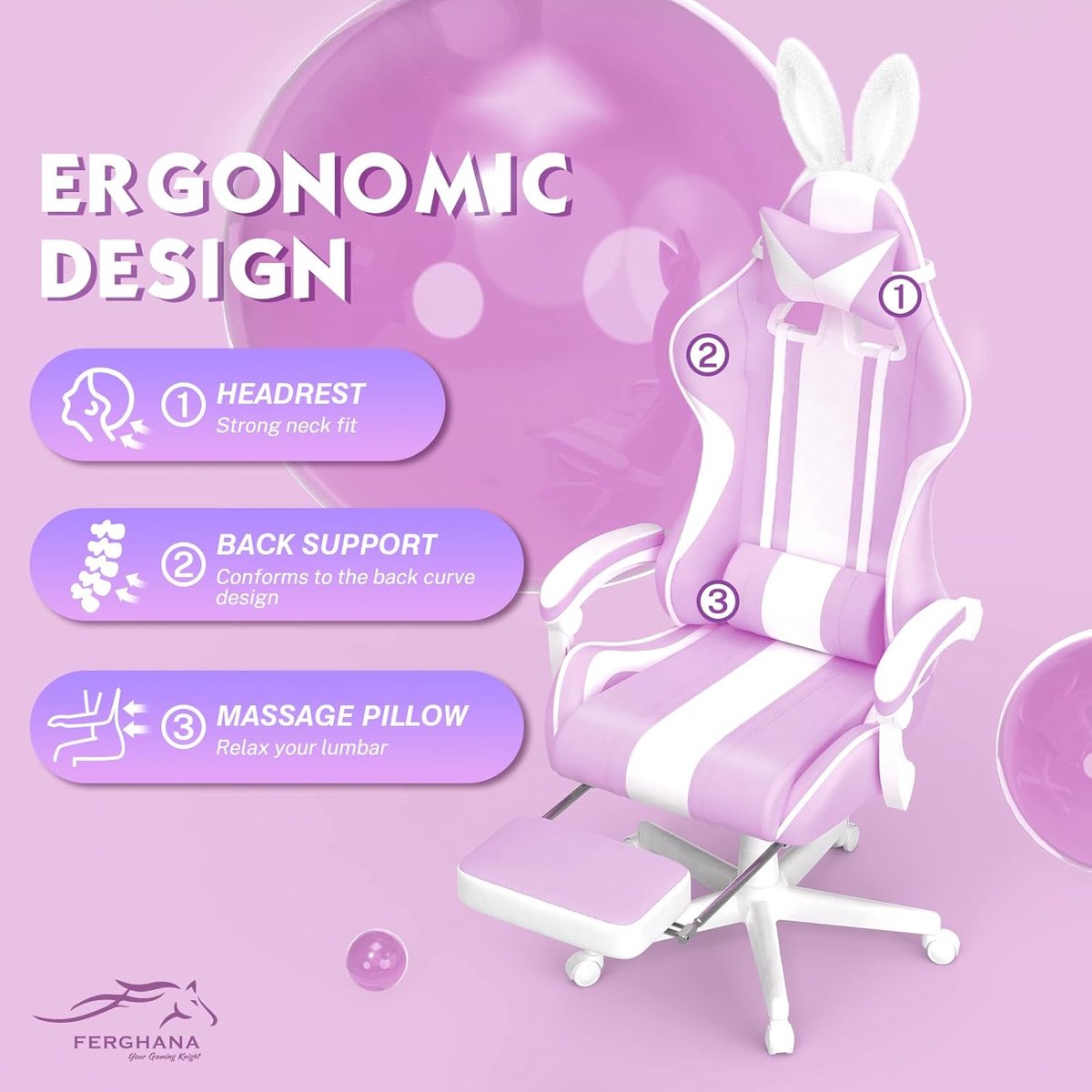 Soontrans Gamingstoel Ergonomische - afbeelding 3