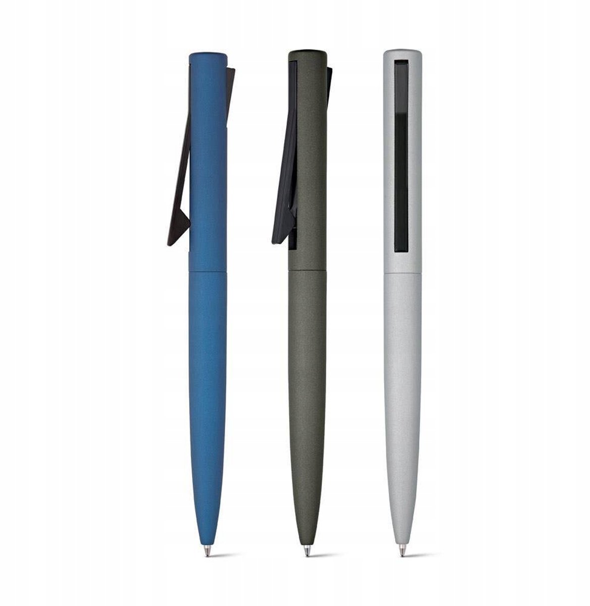 CONVEX Aluminium & ABS Balpen met Clip - Blauwe Inkt