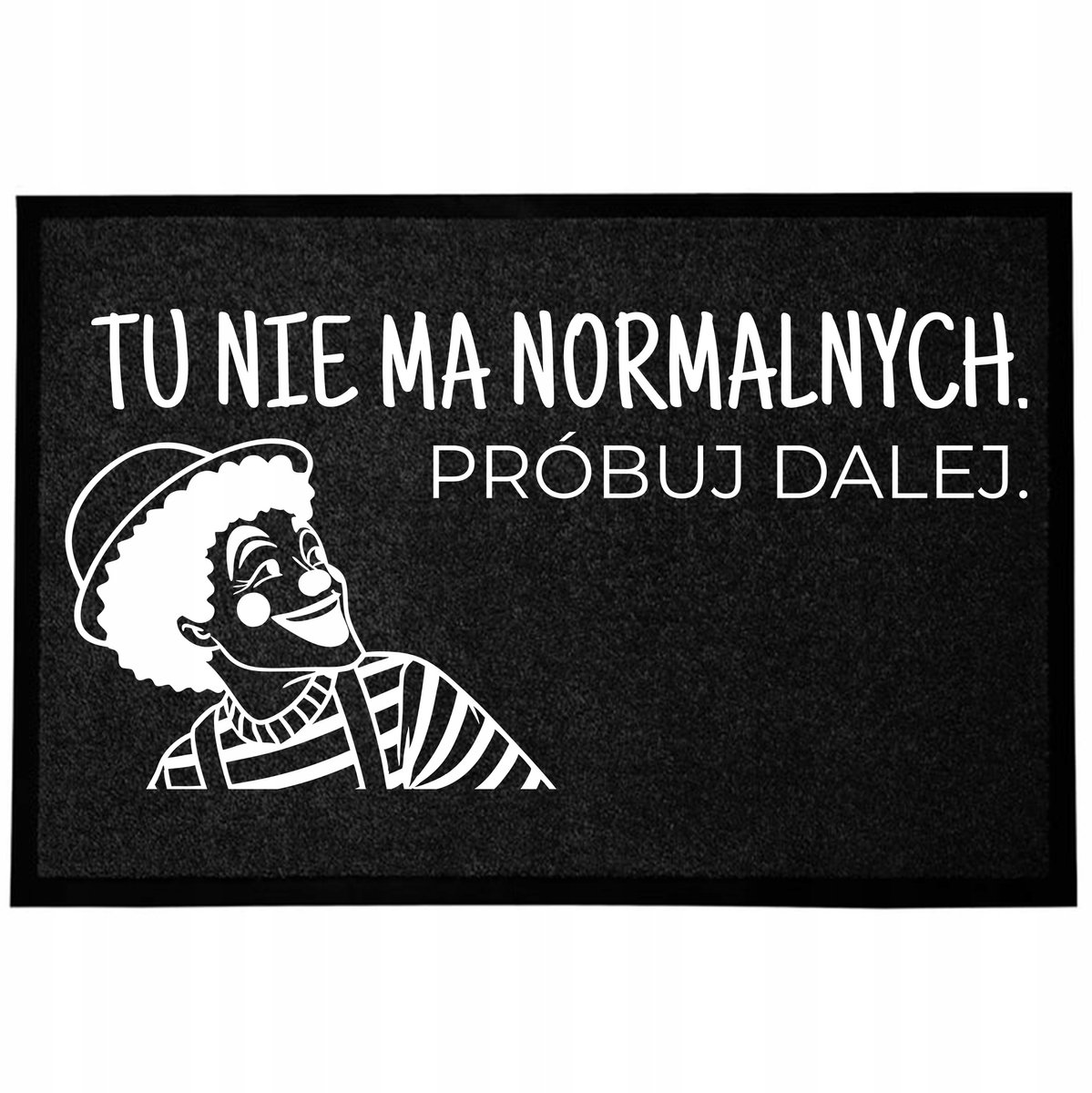 Grappige Deurmat 40x60cm Antislip Zwart - Welkom met een Lach!