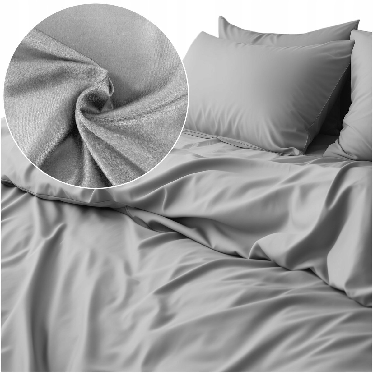 Katoenen satijnen beddengoed 200x220 cm, effen, veel kleuren