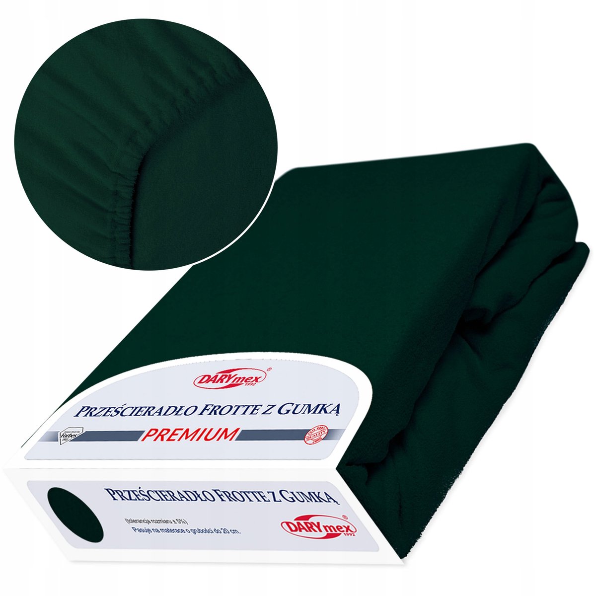 Hoeslaken Badstof 90x200cm - Hoog Grammage 200g/m2 - Groen