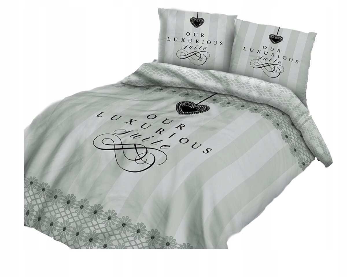 Darymex katoenen beddengoedset 220x200cm - Grijs