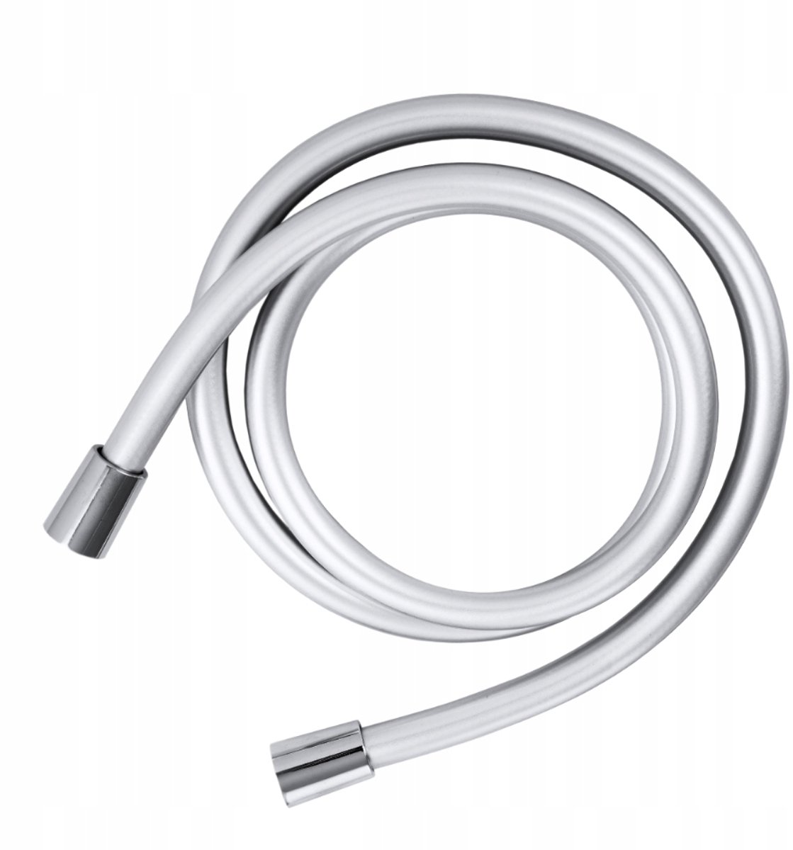 Doucheslang 150cm glad PVC met draaibare koppeling - Chroom