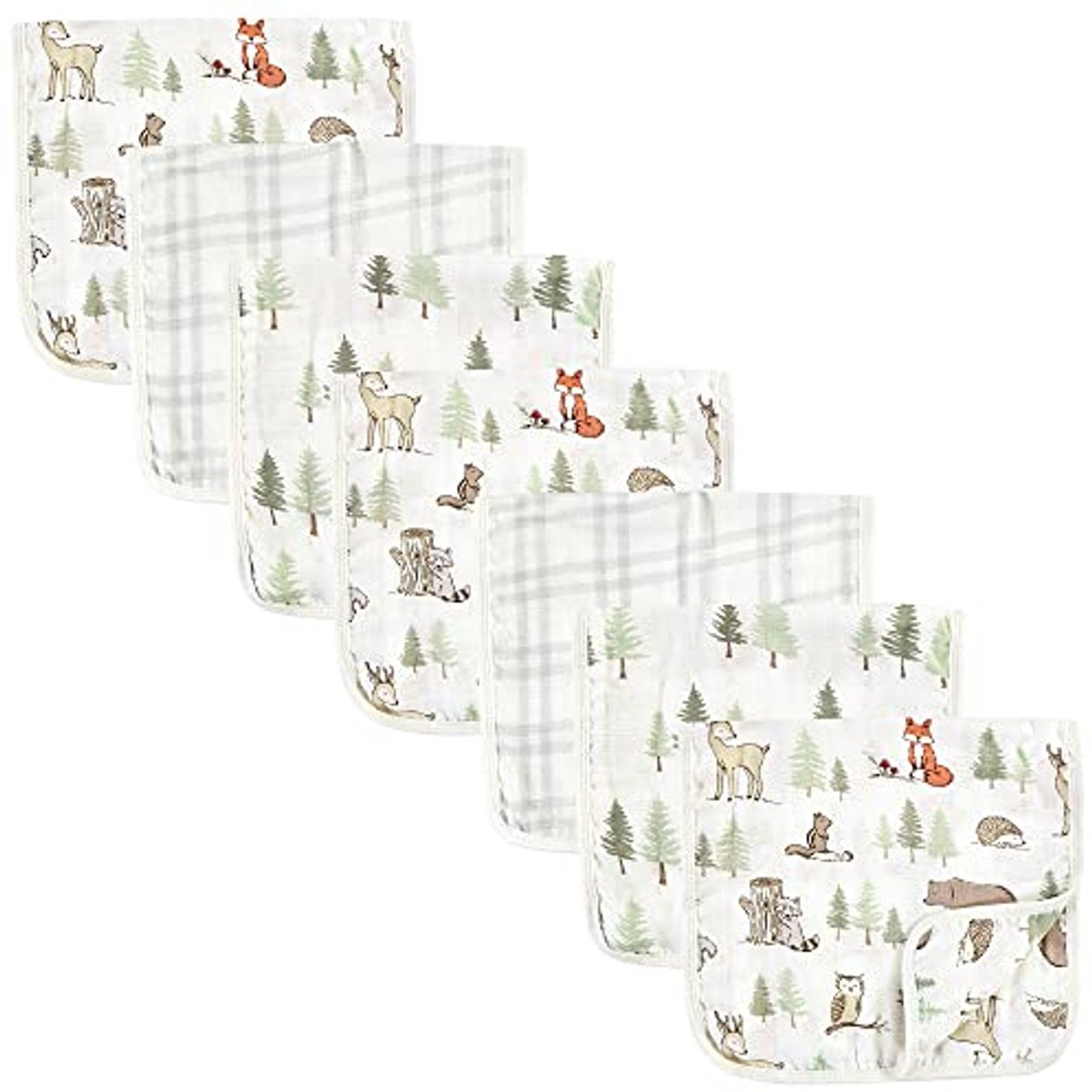 Unisex Baby Muslin Burp Cloths - 7 Stuks, Eenheidsmaat